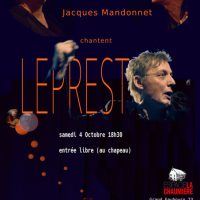 Affiche_leprest_La Chaumière