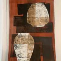 Tableau de Jérôme Rudin exposé à l'Espace culturel La Chaumière à Montricher